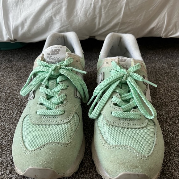 Mint green new balance 574 - Picture 6 of 7